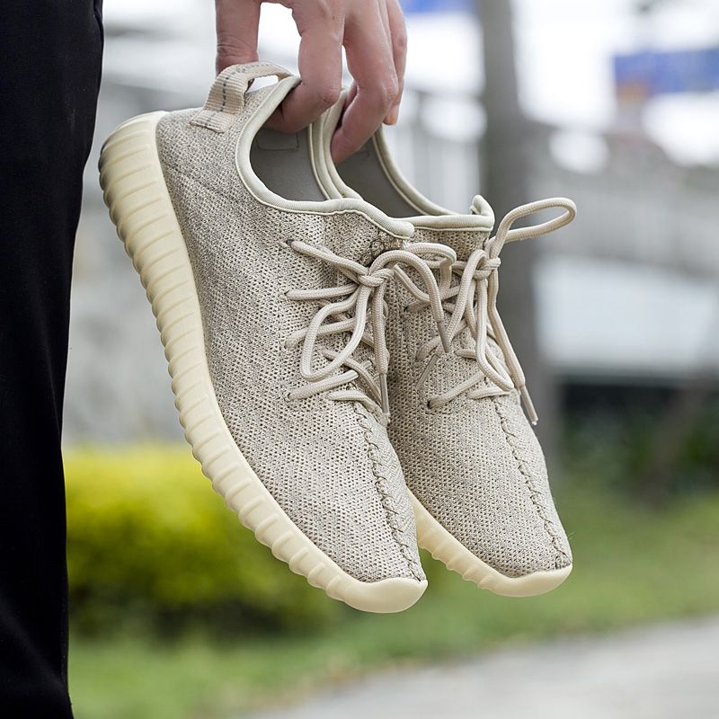 Sneaker Yezy Dla Mężczyzn Z Siateczki Oddychającej - Czarny
