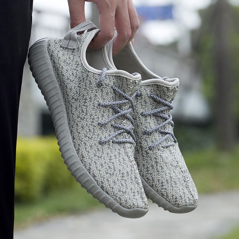 Sneaker Yezy Dla Mężczyzn Z Siateczki Oddychającej - Czarny