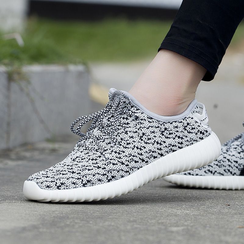 Sneaker Yezy Dla Mężczyzn Z Siateczki Oddychającej - Czarny