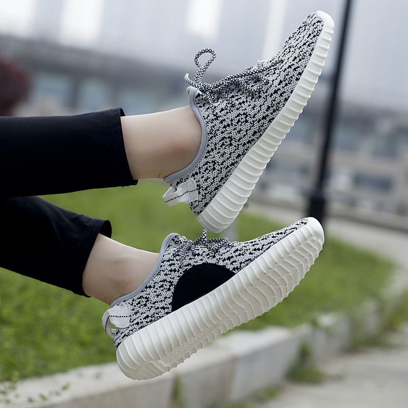 Sneaker Yezy Dla Mężczyzn Z Siateczki Oddychającej - Czarny