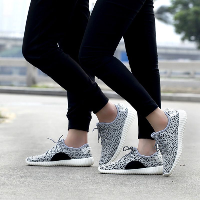 Sneaker Yezy Dla Mężczyzn Z Siateczki Oddychającej - Czarny