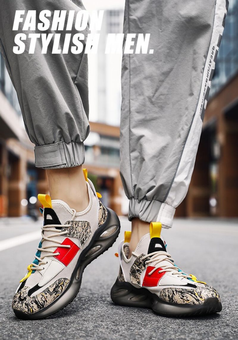 Sneakersy Gloxinia Moda Męska - Beżowy