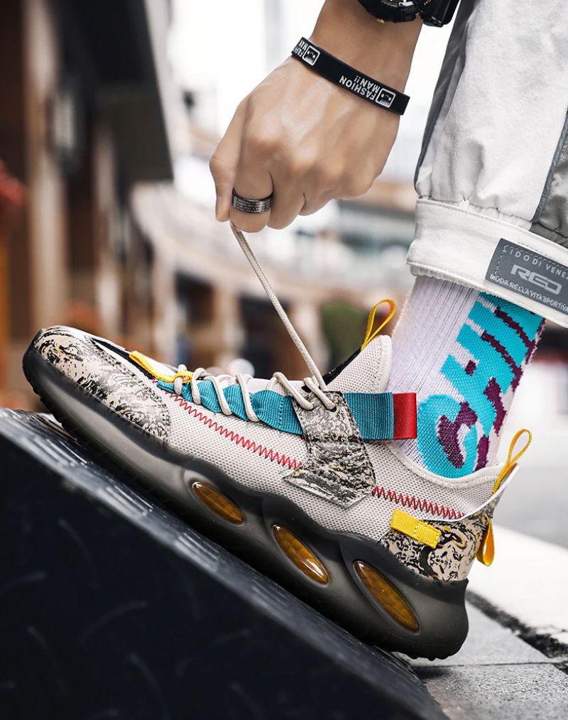 Sneakersy Gloxinia Moda Męska - Beżowy
