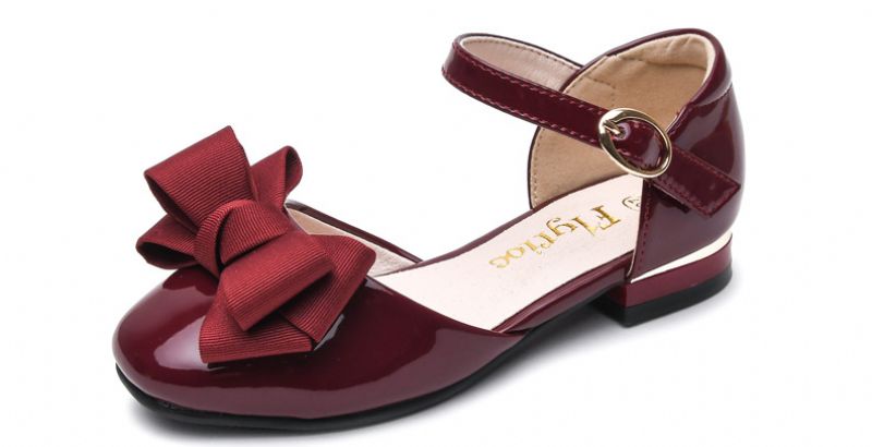 Solange Dziewczęce Buty Płaskie - Burgund
