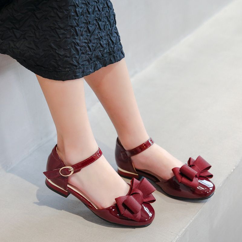 Solange Dziewczęce Buty Płaskie - Burgund