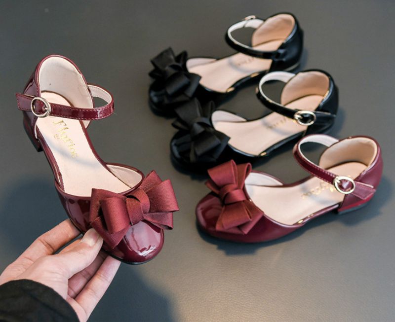 Solange Dziewczęce Buty Płaskie - Burgund