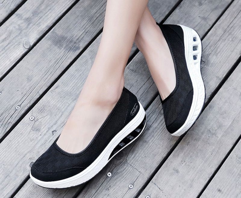 Sonya Damskie Buty Na Platformie - Czarny