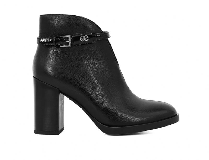 Soraya Buty Do Kostek - Szara skóra bydlęca