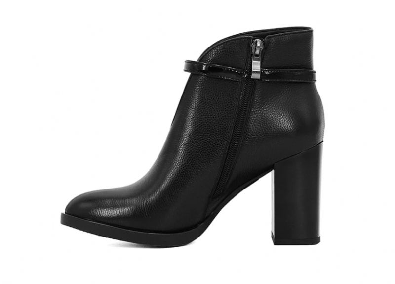 Soraya Buty Do Kostek - Szara skóra bydlęca