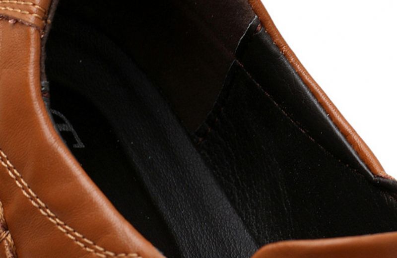 Spike Mokasyny Męskie Buty Casualowe - Brązowy