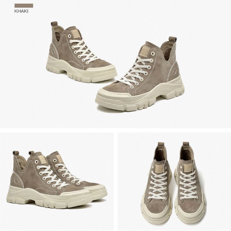 Stefany Damskie Trampki - Khaki