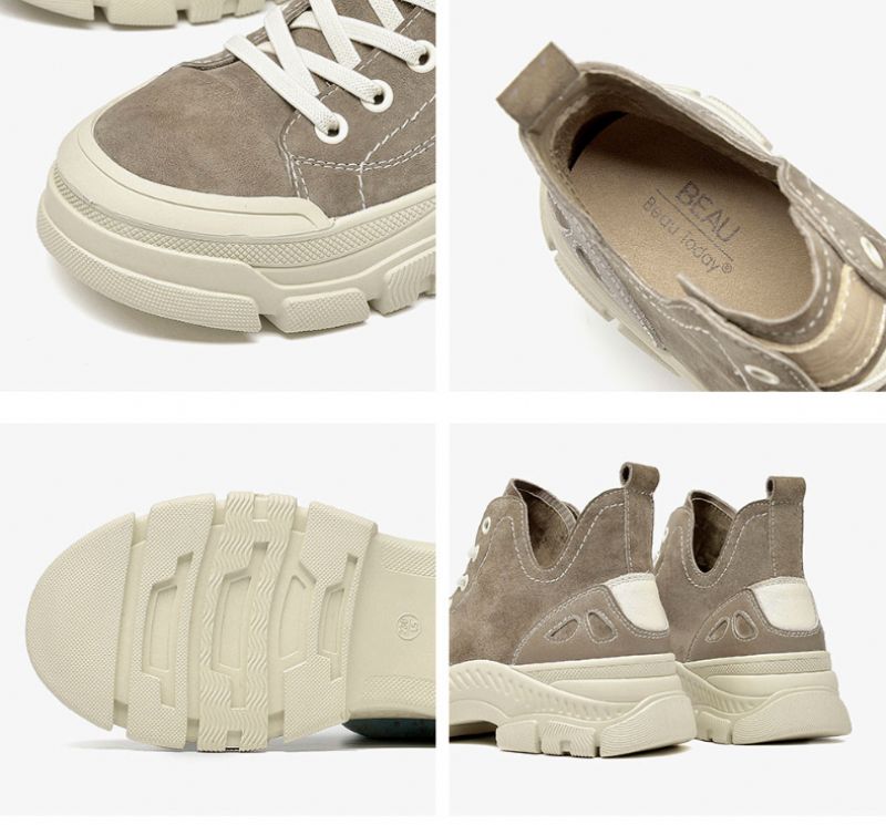 Stefany Damskie Trampki - Khaki