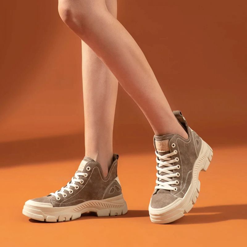 Stefany Damskie Trampki - Khaki