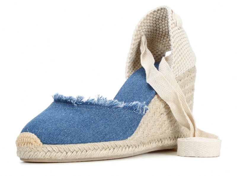 Stella Damskie Buty Na Koturnie - 9CM Ciemny denim
