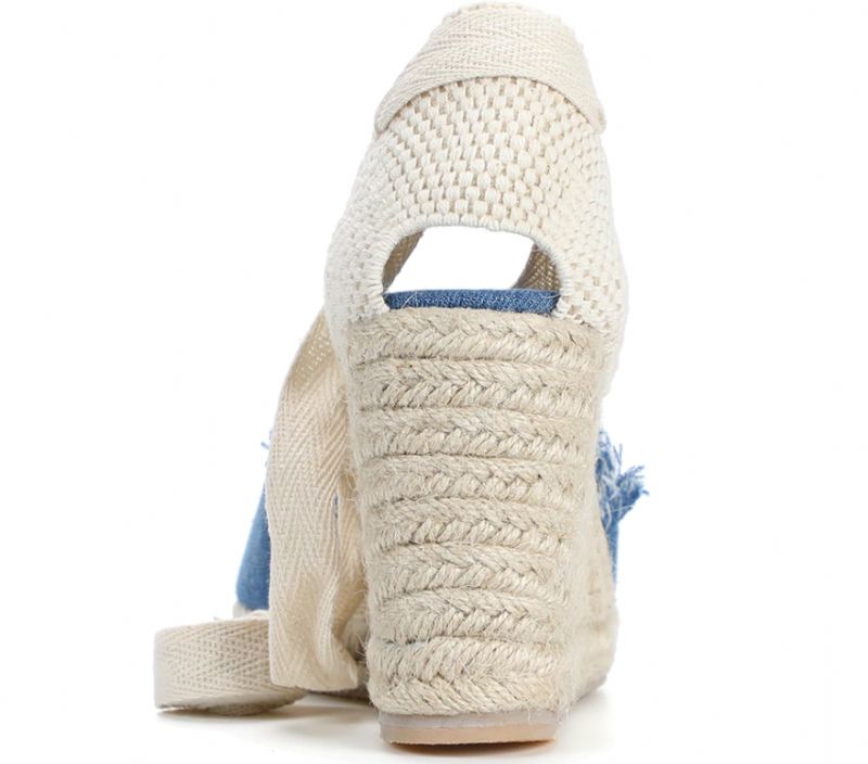 Stella Damskie Buty Na Koturnie - 9CM Ciemny denim