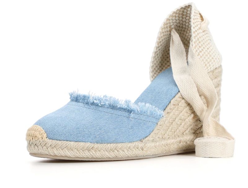 Stella Damskie Buty Na Koturnie - 9CM Ciemny denim