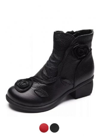 Sthefany Damskie Buty Na Jesień I Zimę Do Kostki W Kolorze Czarnym