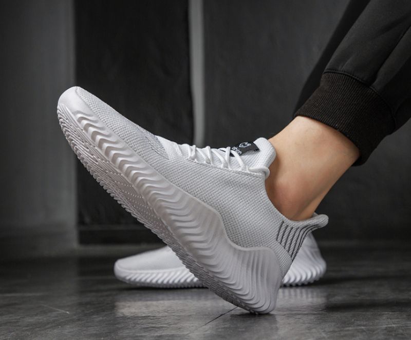 Sylvion Męskie Modne Buty Do Chodzenia - Biały