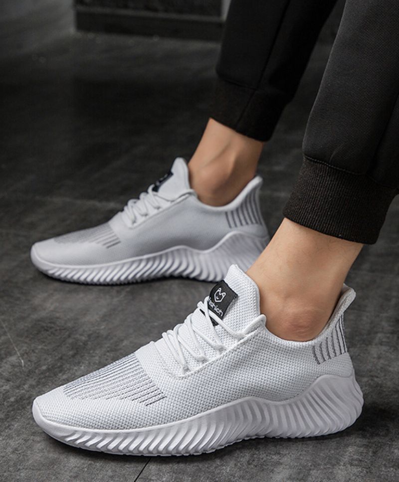 Sylvion Męskie Modne Buty Do Chodzenia - Biały