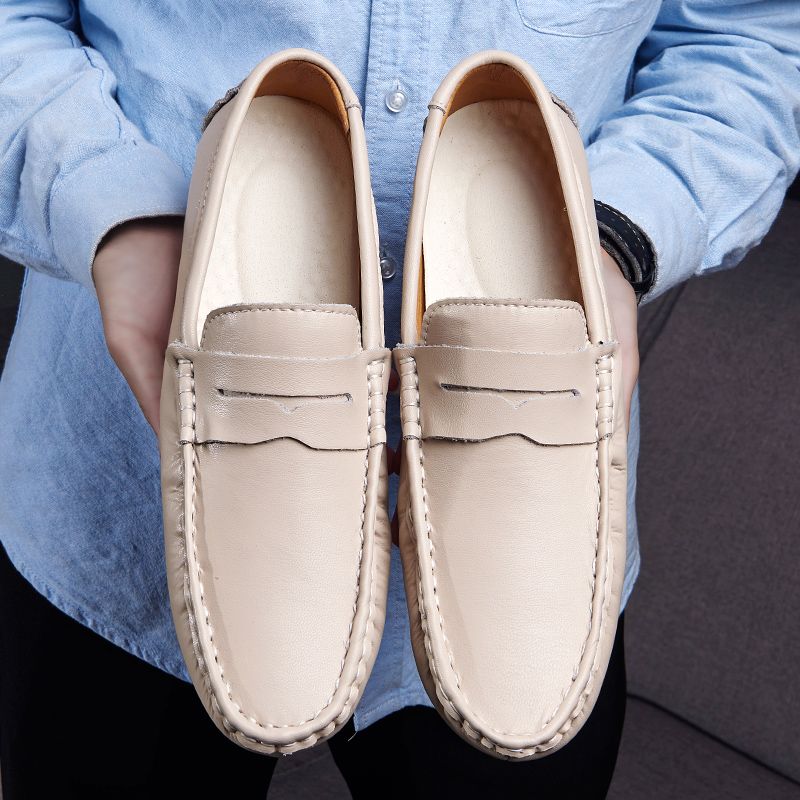 Tagliafico Męskie Mokasyny Eleganckie Buty - Biały