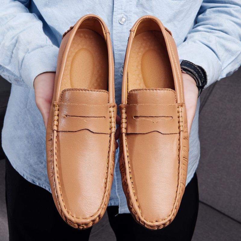 Tagliafico Męskie Mokasyny Eleganckie Buty - Biały