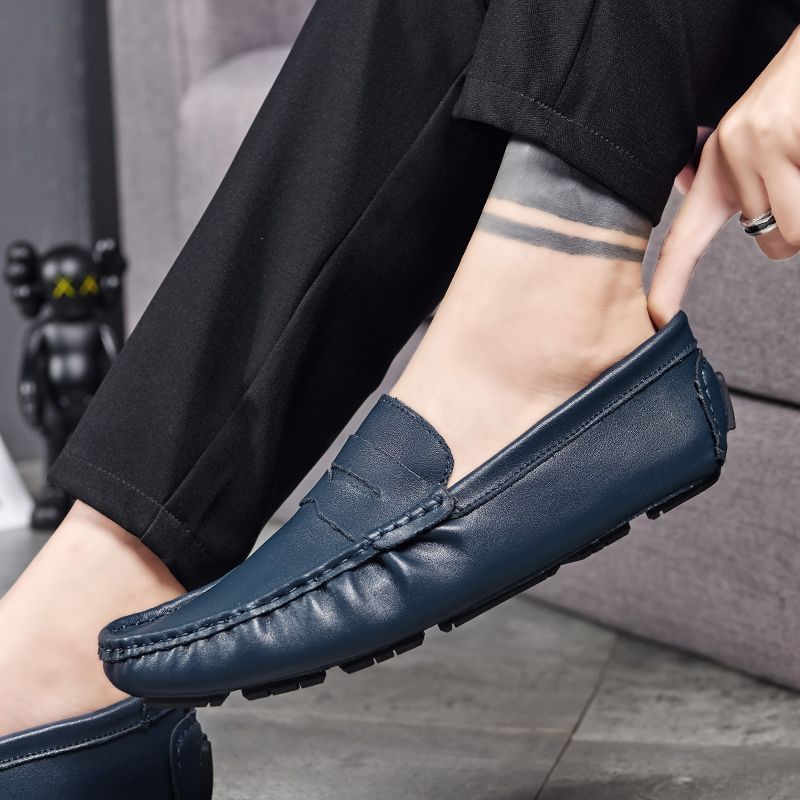 Tagliafico Męskie Mokasyny Eleganckie Buty - Biały