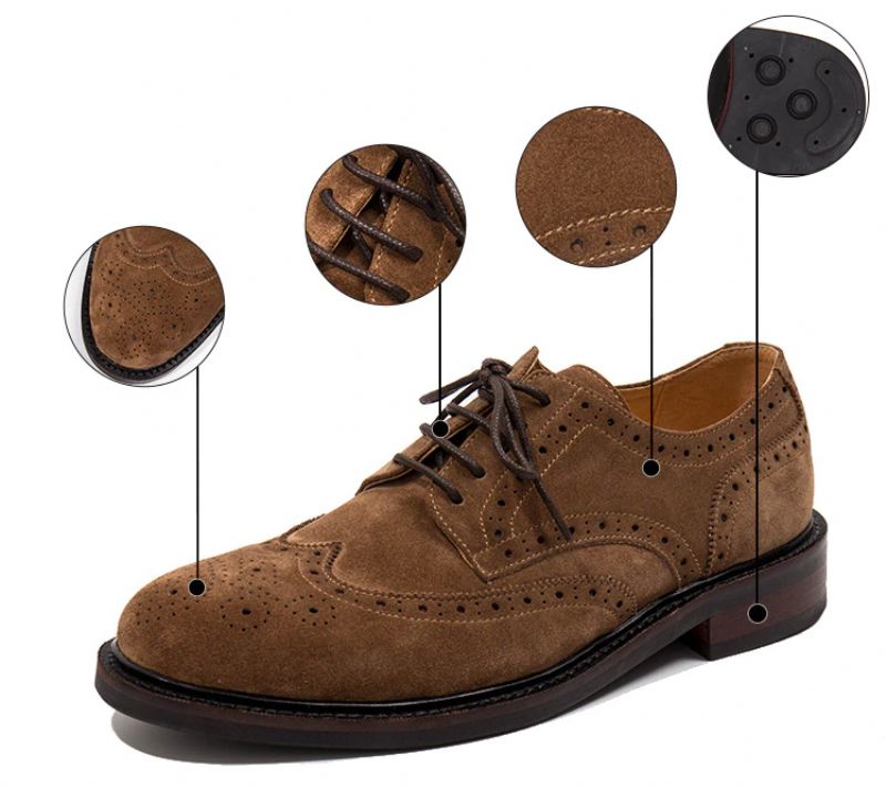 Tedy Męskie Buty Oxford - Brązowy