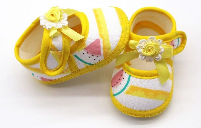 Teresa Baby Dziewczęce Buty Na Płaskiej Podeszwie - Żółty