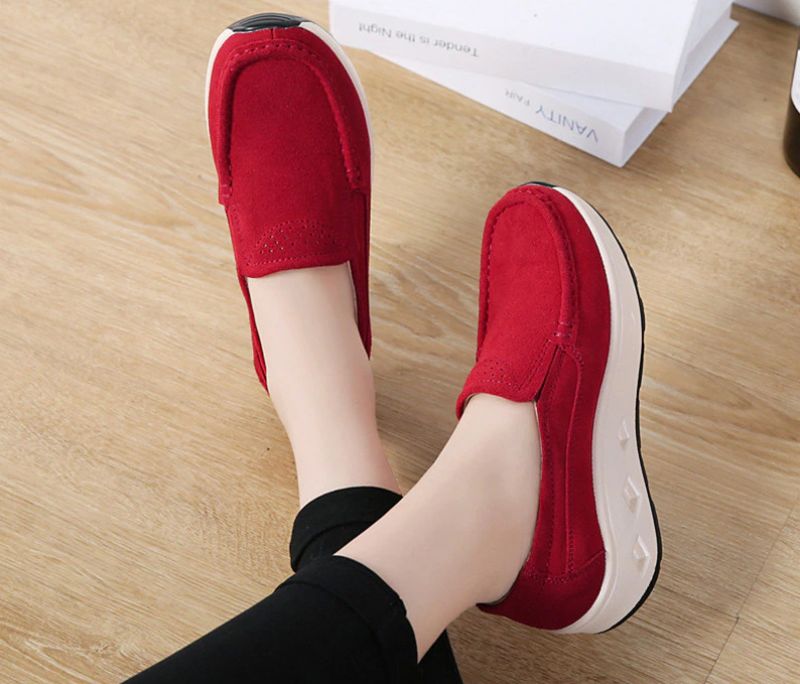 Tessa Damskie Buty Na Platformie Air Cushion - Czerwony
