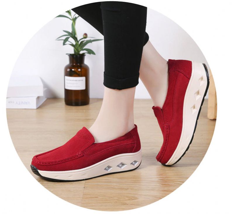 Tessa Damskie Buty Na Platformie Air Cushion - Czerwony