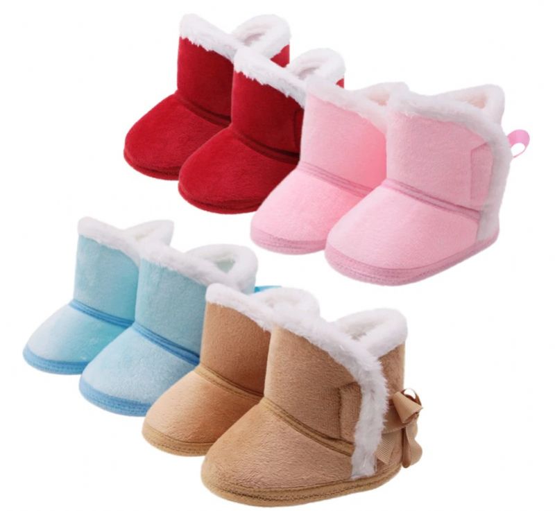 Tezza Baby Ciepłe Buty Dla Dziewczynek - Czerwone futro