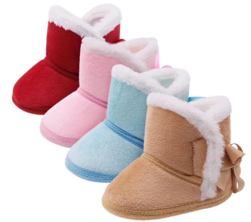 Tezza Baby Ciepłe Buty Dla Dziewczynek - Czerwone futro