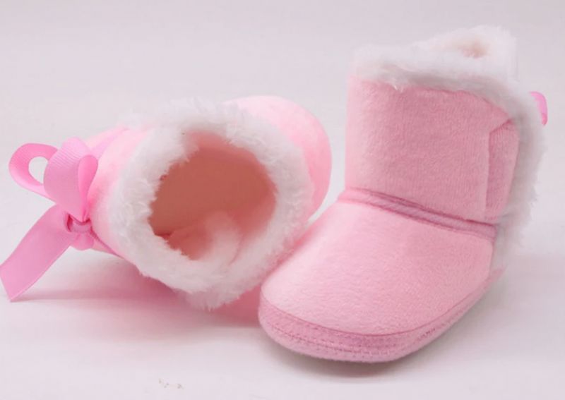 Tezza Baby Ciepłe Buty Dla Dziewczynek - Czerwone futro