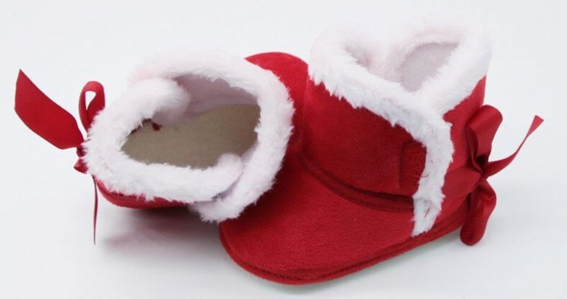 Tezza Baby Ciepłe Buty Dla Dziewczynek - Czerwone futro