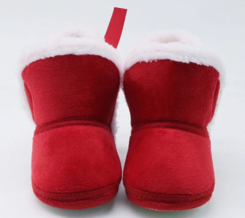 Tezza Baby Ciepłe Buty Dla Dziewczynek - Czerwone futro