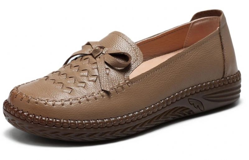 Thalia Damskie Buty Typu Loafer - Khaki