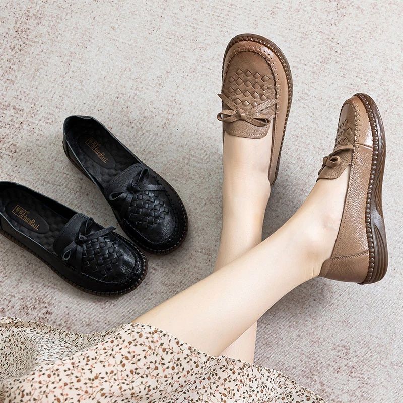 Thalia Damskie Buty Typu Loafer - Khaki