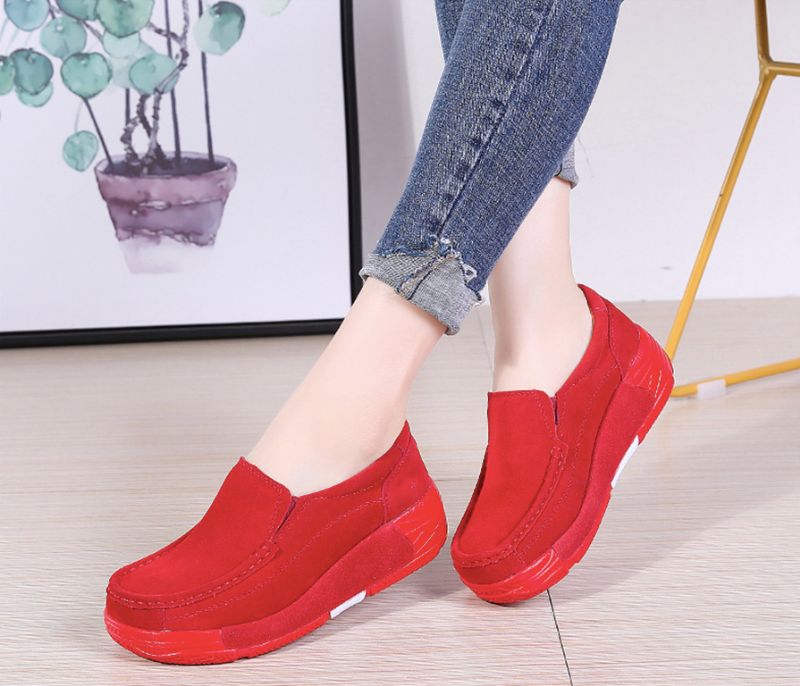 Tifa Damskie Buty Na Platformie - Czerwony