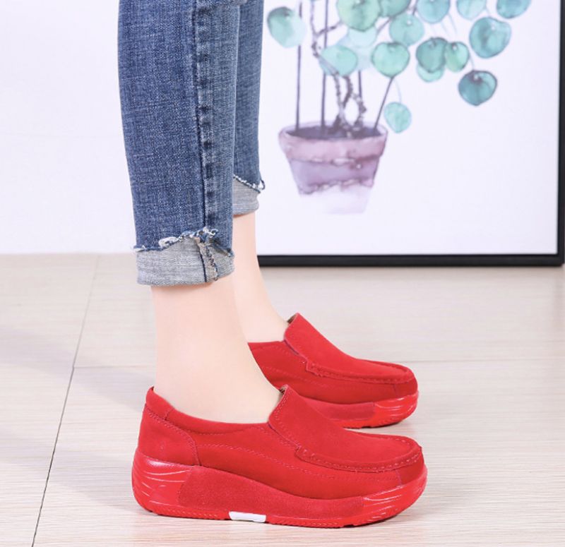 Tifa Damskie Buty Na Platformie - Czerwony