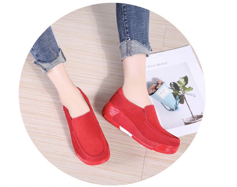 Tifa Damskie Buty Na Platformie - Czerwony
