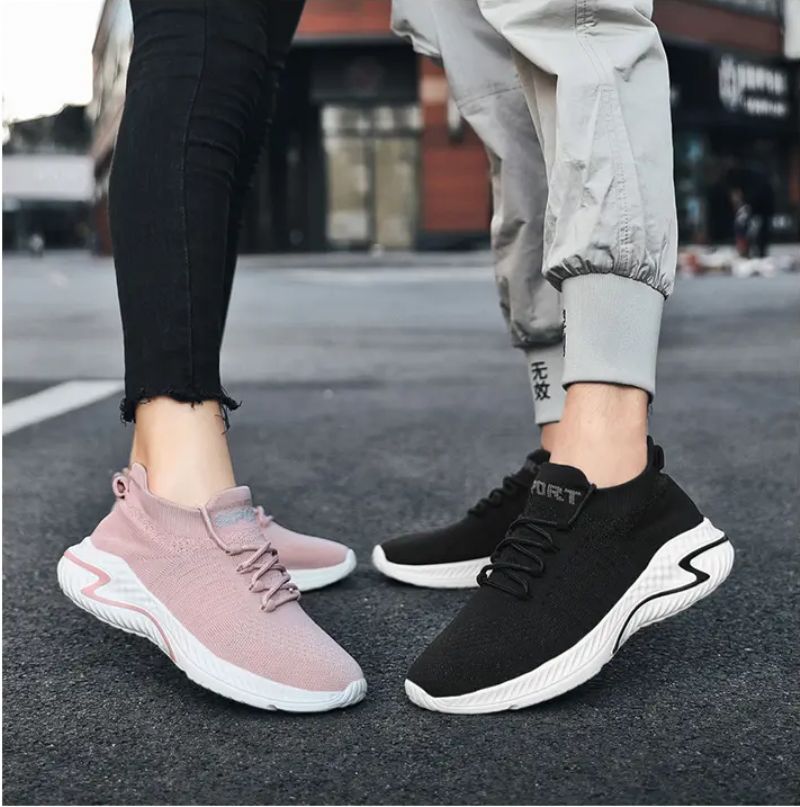 Timy Buty Sportowe Dla Obu Płci Do Biegania - Czarny Biały