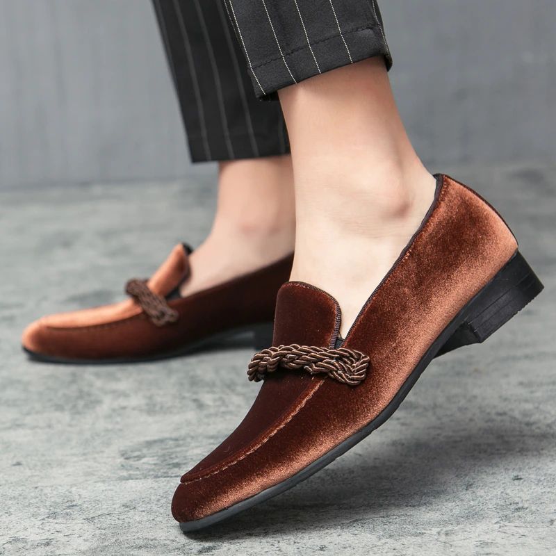 Tommy Męskie Mokasyny Slip On - Brązowy