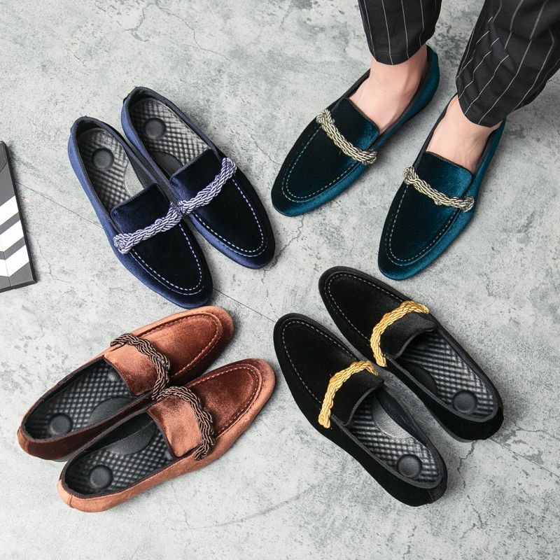 Tommy Męskie Mokasyny Slip On - Brązowy