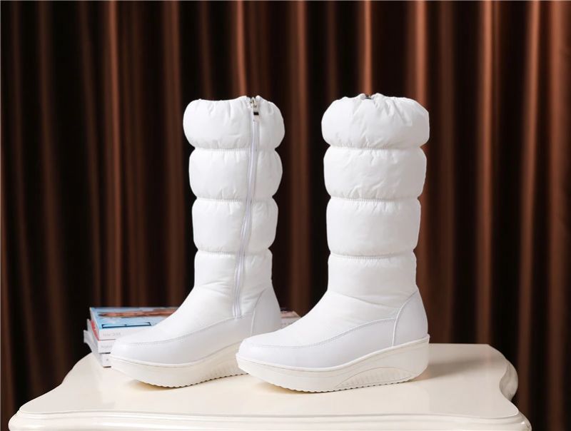 Tonia Damskie Zimowe Buty Do Połowy Łydki - Czarny