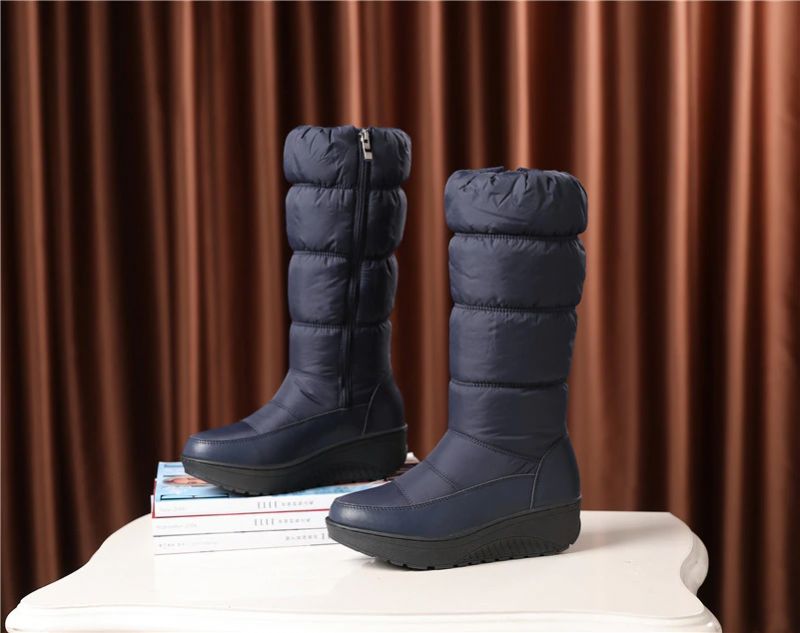 Tonia Damskie Zimowe Buty Do Połowy Łydki - Czarny