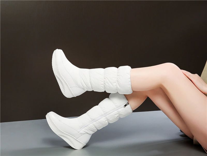 Tonia Damskie Zimowe Buty Do Połowy Łydki - Czarny
