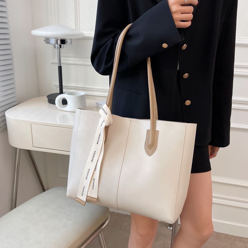 Torebka Damska Almeda Luxury Leather 2 Piece Tote - Czarny