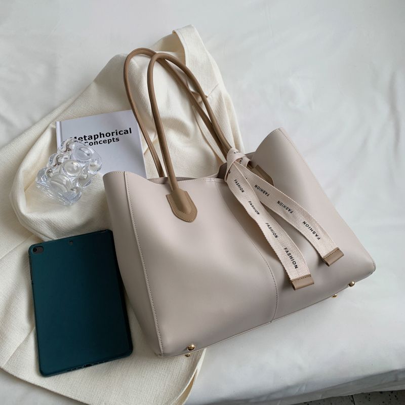 Torebka Damska Almeda Luxury Leather 2 Piece Tote - Czarny