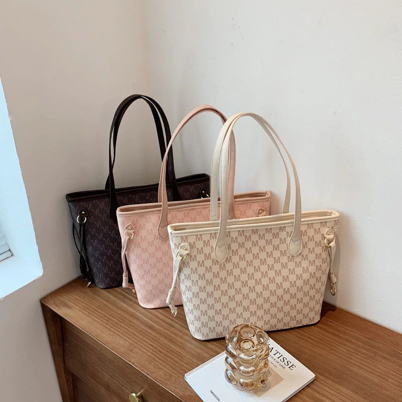 Torebka Damska Audrey Designer O Dużej Pojemności - Beżowy