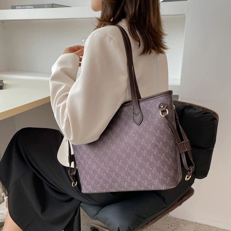 Torebka Damska Audrey Designer O Dużej Pojemności - Beżowy